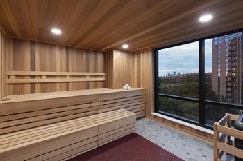 Locker room + sauna